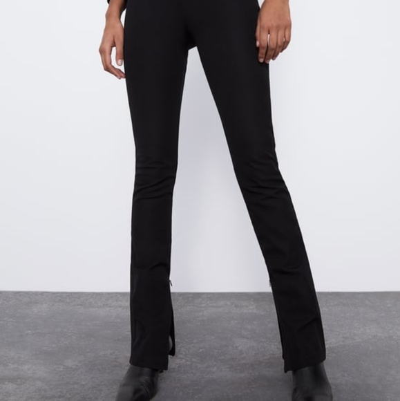 Zara Power Stretch Zip Leggings - Picture 1 of 7
